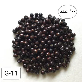 مهره چوبی گرد قهوه ای  تیره کد  G-11