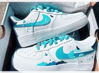 کفش اسپرت  نایک ایرفورس مدل  air force طرح ateez ‘answer’ inspired nike