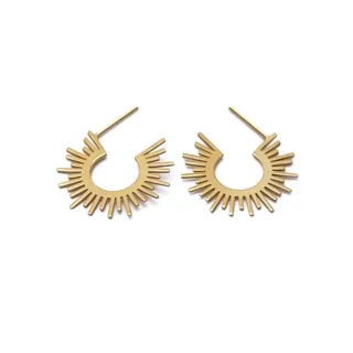 گوشواره طلا طرح خورشید