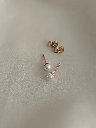 گوشواره مروارید میخی متوسط