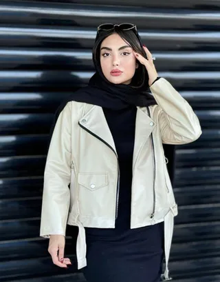کت چرم کوتاه تیلور کد94592
