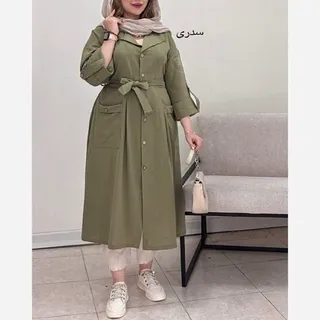 مانتو بلند پیراهنی زنانه و دخترانه لنین خنک تابستونی مدل جدید