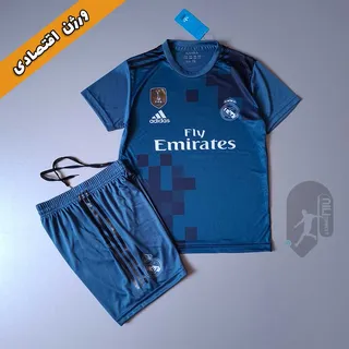 لباس کلاسیک رئال مادرید - ورژن اقتصادی - فصل 2017 18 - به هم�راه شورت ورزشی