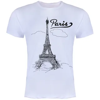 تیشرت مردانه طرح PARIS کد ZJ02