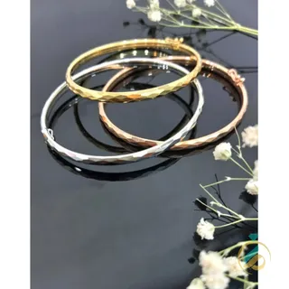 دستبند زرد النگویی فانتزی