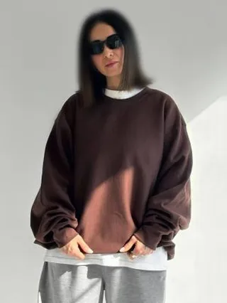 سویشرت دورس وارداتی (قهوه ای)