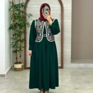 پیراهن جلیقه روشنک کله غازی