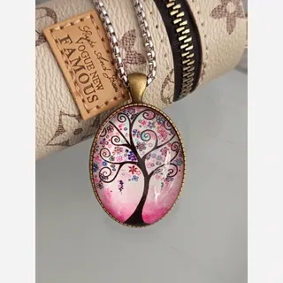 گردنبند درخت زندگی رزین طرح 4