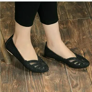 3 مدل بابت مجلسی ش�یک نگینی زنانه دخترانه کفش کالج پاپوش ونس روفرشی رو فرشی توری نگیندار نگین دار مرواریدی  مشکی طبی راحت