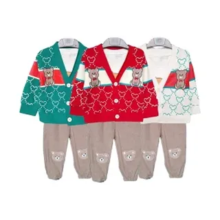 سه تیکه طرح خرس دخترانه (18 ماه تا 6 سال) کد 26800174