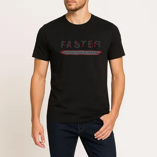 تی شرت آستین کوتاه مردانه موها فیتنس مدل FASTER-B