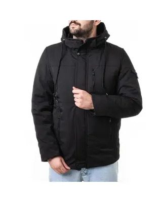 کاپشن مردانه مشکی والیانت استایل Valiant Style مدل سه قلاب کد K101303