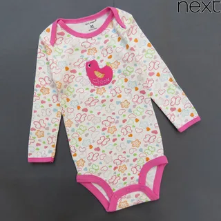 بادی آستین بلند دخترانه مارک نکست نخ پنبه...