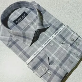 پیراهن تترون مردانه کلاسیک چهارخونه کد06