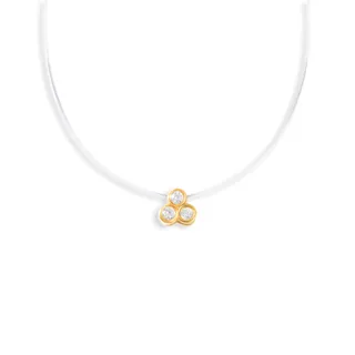 چوکر طلا سه نگین