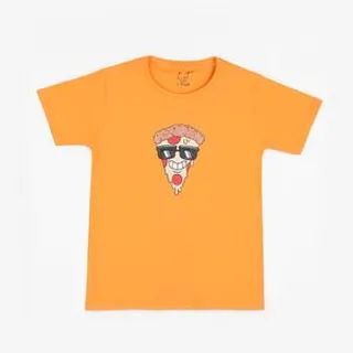 تی شرت آستین کوتاه پسرانه لینتل  مدل pizza کد 0050