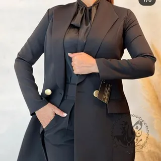کت دخترانه و زنانه کرپ مازراتی مدل دلوین