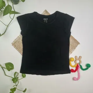 تیشرت نوزادی دخترانه آستین کوتاه برند pepperts مشکی رنگ