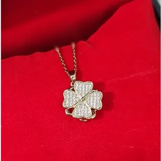 گردنبند چرخشی استیل نگین دار 4