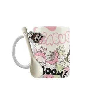 ماگ مدل لابوبو لبوبو کیوت فانتزی کد 303 به همراه قاشق