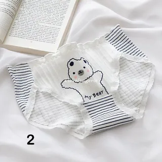 شورت زنانه نخی خرسی تدی بیر Teddy bear سفید کد 02