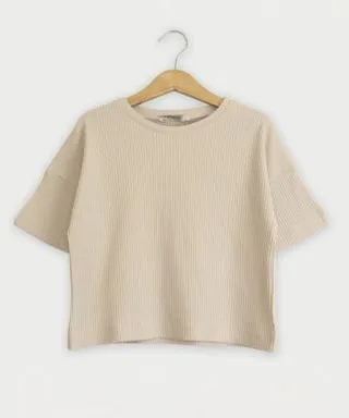 تیشرت آستین کوتاه دخترانه پیانو مدل 10345