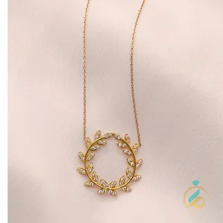گردنبند طلا دایره گل یکتاخواه