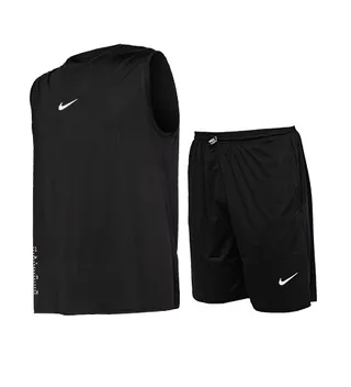 ست رکابی و شلوارک یقه گرد مردانه Nike مشکی