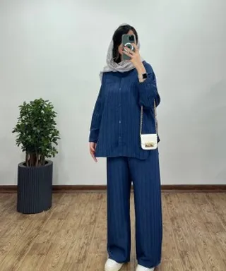 ست مانتو و شلوار دیپلمات کوک دوزی آلیشا