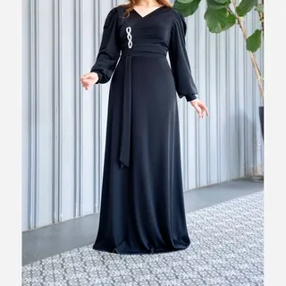 لباس مجلسی زنانه بلند و پوشیده سایز 38 تا 50