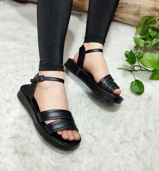 صندل زنانه مدل دو رکاب کد 75161