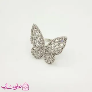 انگشتر دخترانه پروانه YSX نقره ای رنگ کد 4591