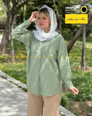 شومیز لینن حصیری خنک تابستونی کد 111