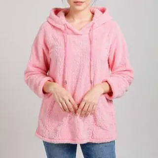 هودی زنانه مدل تدی بلند_S