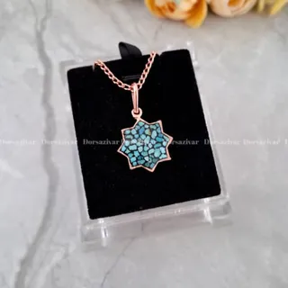 گردنبند مس و فیروزه فرگل