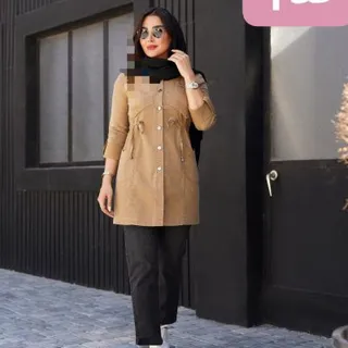 مانتو پاییزه کتان آرشین شیک زنانه کد 768