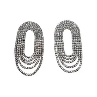 گوشواره زنانه آی ام مدل نگین دار