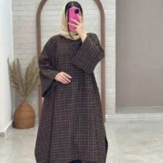 پانچ مهر قهوه ای کرم چهارخونه ریز