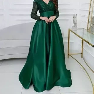پیراهن بلند زنانه  ماکسی مجلسی زنانه  ماکسی مزون دوز مجلسی 