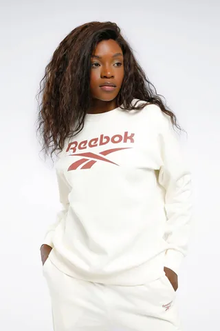 Reebokسویشرت زنانه RI BL FLEECE CREW Ecru