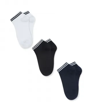 جوراب ساق کوتاه مردانه کوتون مدل 5SAM80025AA بسته 3 عددی