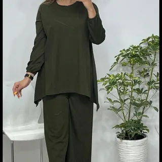 ست زنانه تونیک شلوار یوکا فری سایز از 38 تا 44
