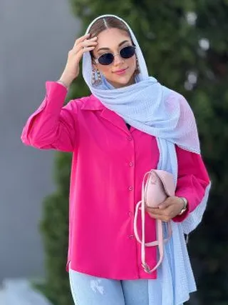 شومیز یقه شکاری تولید ایواز کد 18390