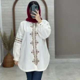 شومیز مانتویی سرخپوستی