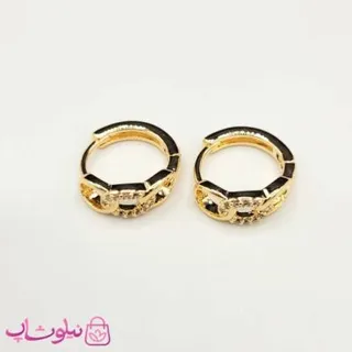 گوشواره حلقه ای کارتیه ژوپینگ نگیندار ظریف کد 1291