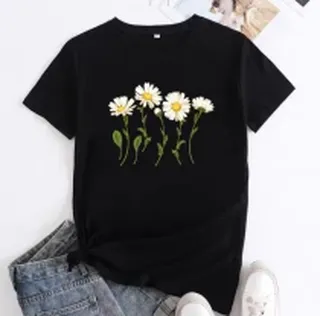 تیشرت نخ پنبه دخترانه کد 417399