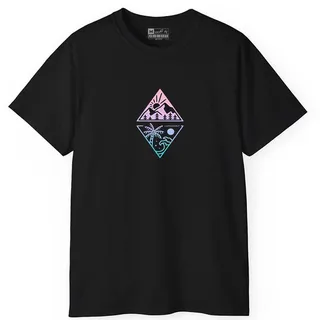 تی شرت آستین کوتاه مردانه پاد آفرین مدل طبیعت کد 0...