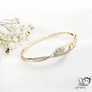 دستبند النگویی قلبی برند ژوپینگ کد 17516