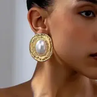گوشواره طرح مروارید مصنوعی کد 2662