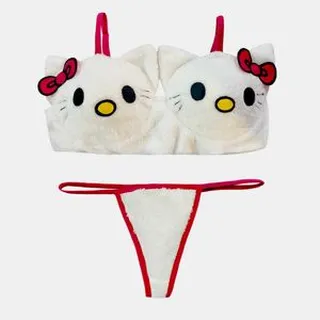 ست شورت و سوتین زنانه مدل کیتی